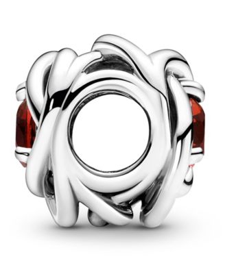 Birthstone Crystals Eternity Circle Charm