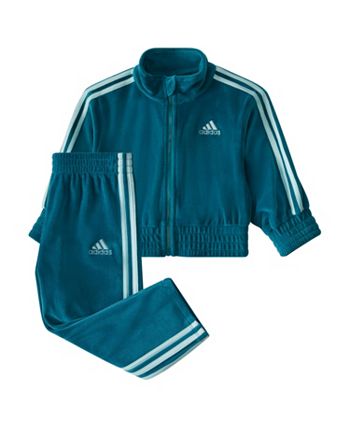 Adidas velour tracksuit kids store