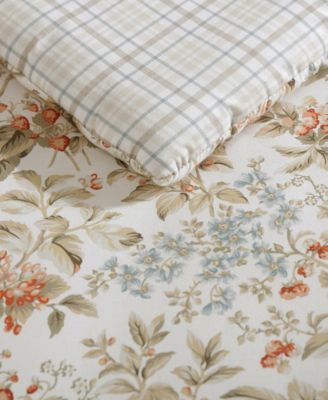 Bramble Floral Cotton Reversible 3-Piece Comforter Set, King