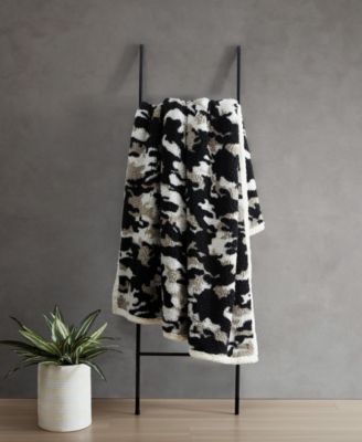 CLOSEOUT! Blend Out Sherpa Throw, 60" x 50"