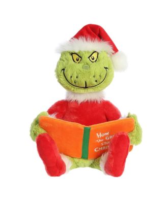 Aurora Large Storytime Grinch Seuss Whimsical Plush Toy Green