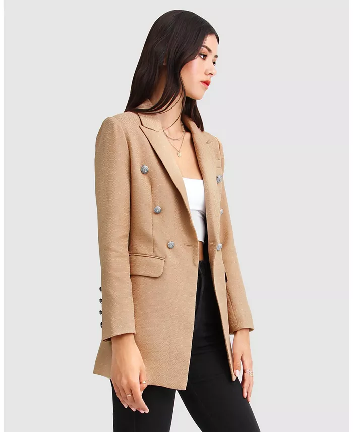 Princess Polina Textured Weave Blazer - thumbnail 5