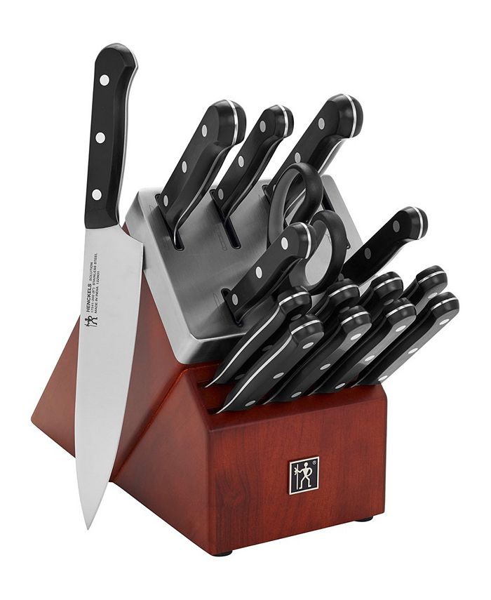 Henckels Solution 16-pc Self-Sharpening Knife Block Set - Walnut