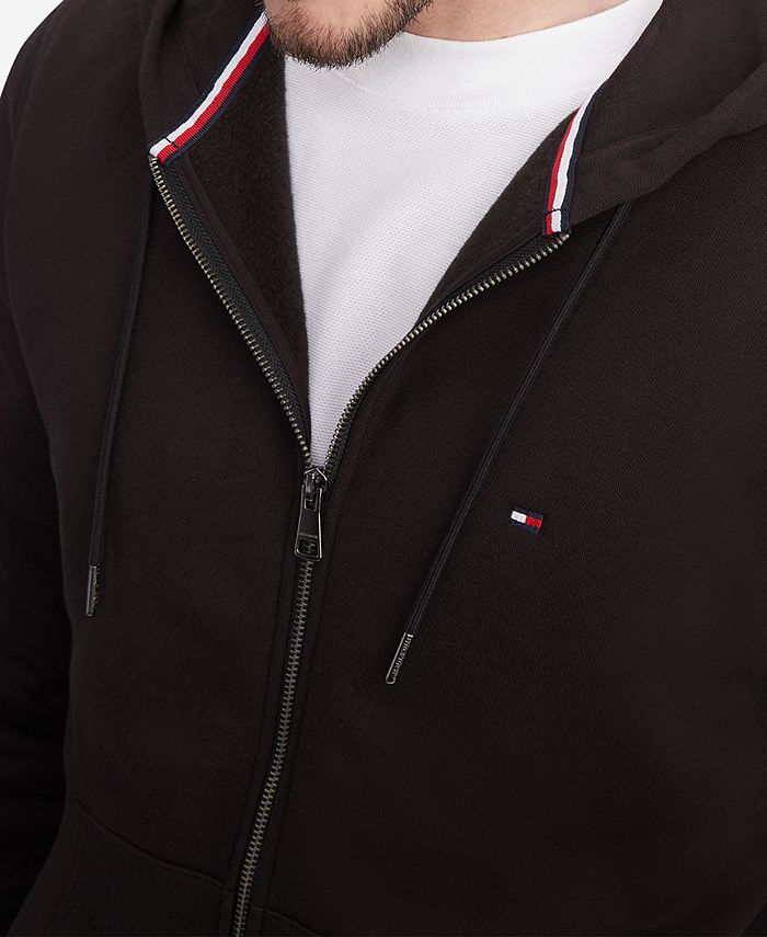 Tommy Hilfiger Men's Long Sleeve Zip-Front Flag Logo Hoodie - Macy's