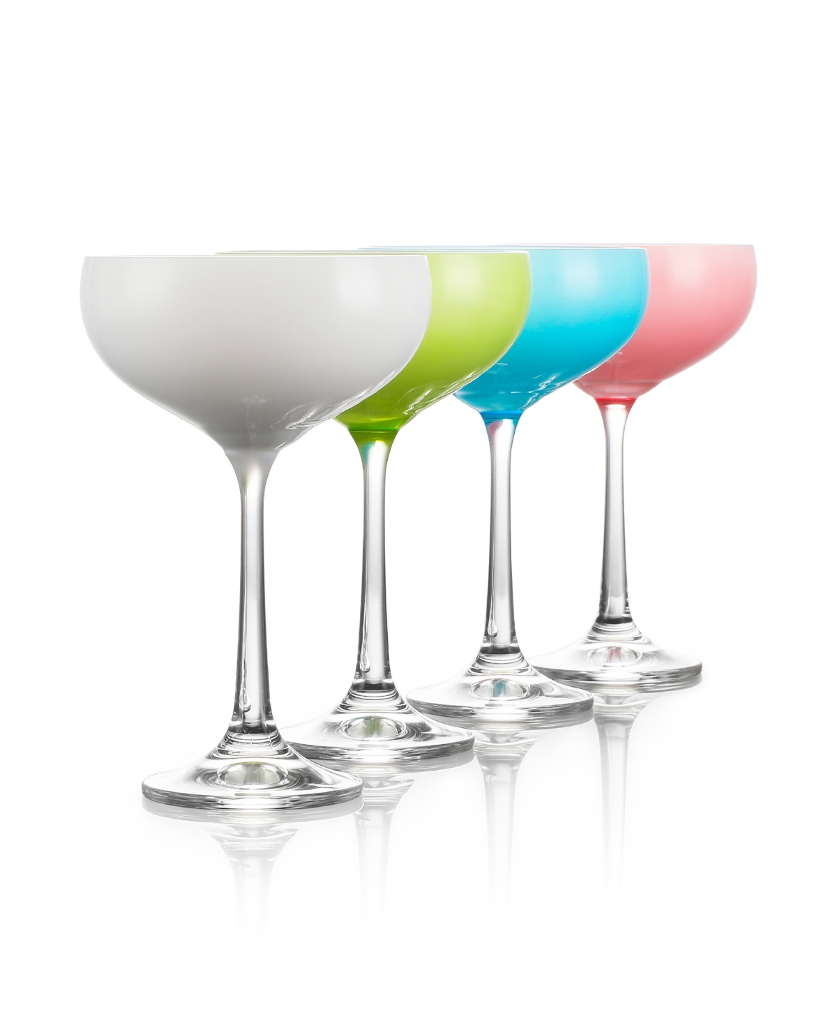 Table 12 5.8-ounce Mini Coupe Cocktail Glasses, Glass Cups Set Of 4 In Multi Color