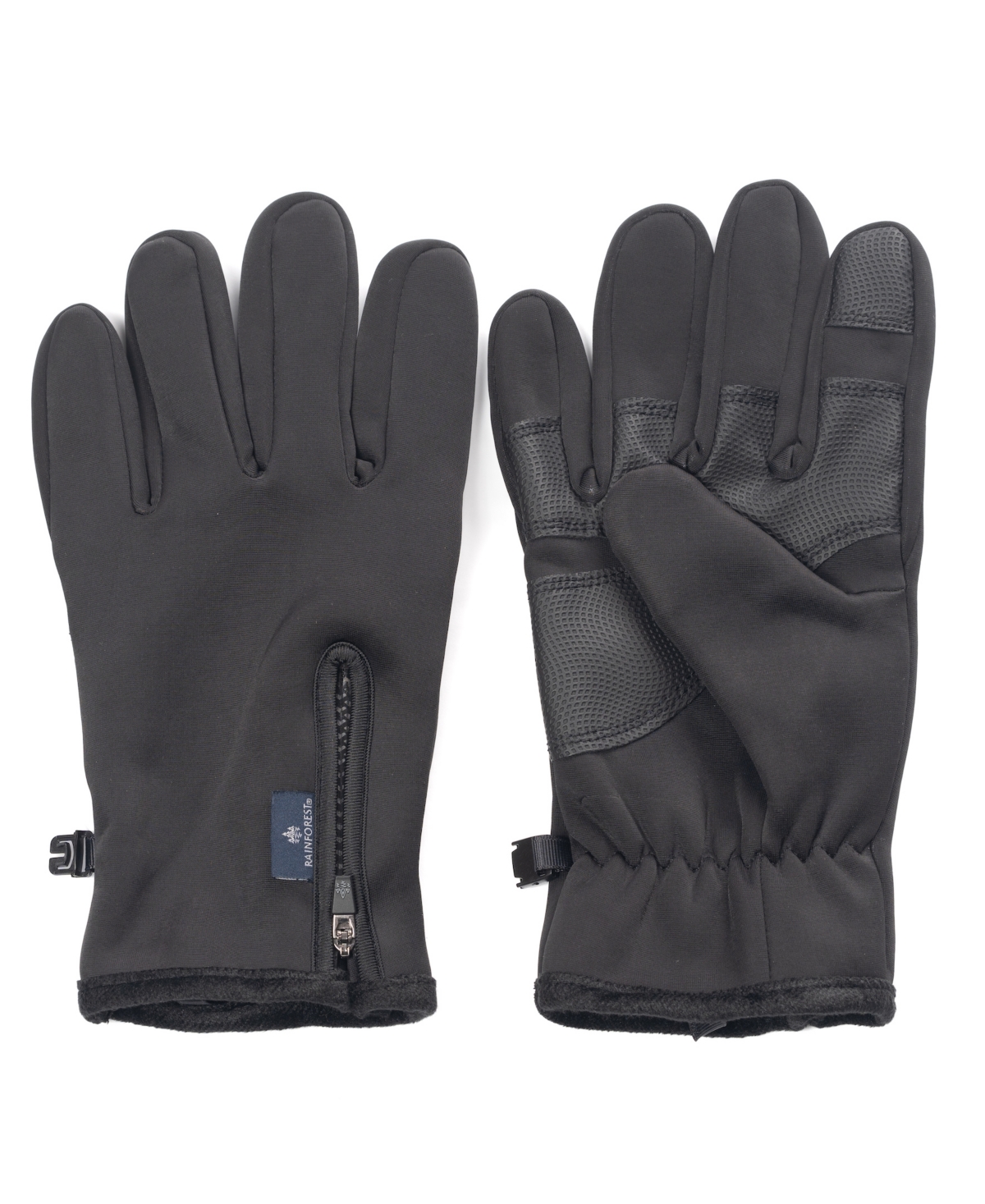Men's Stretch Neoprene Fleece Gloves - Black