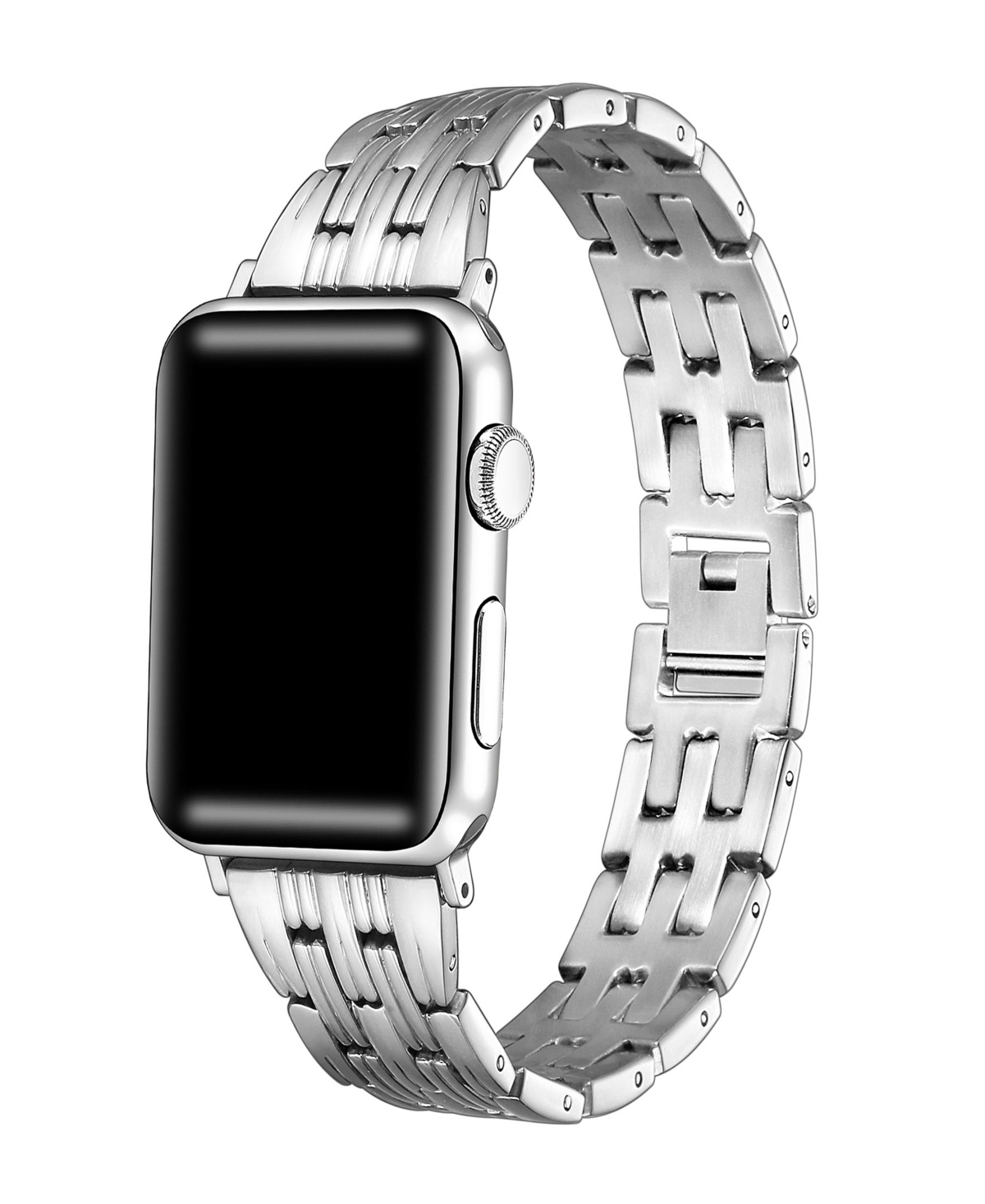 Men's Charlotte Stainless Steel Band for Apple Watch Size- 38mm, 40mm, 41mm - Black