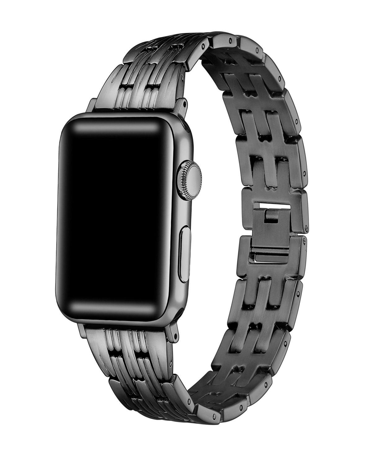 Men's Charlotte Stainless Steel Band for Apple Watch Size- 38mm, 40mm, 41mm - Black