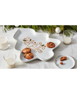 Le Creuset Stoneware Noël Partridge in a Pear Tree Platter 14 in.