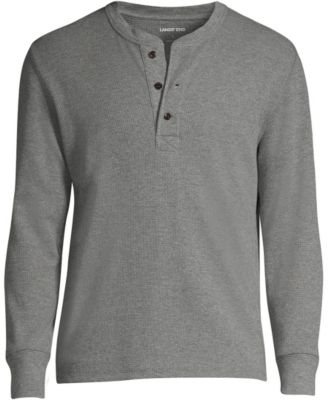 Men's Long Sleeve Thermal Waffle Henley
