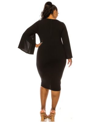 Plus Size Clementine Slit Sleeve Dress