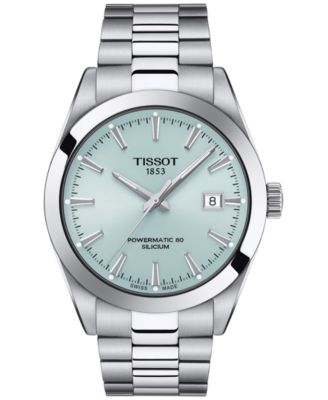 Tissot - Men's Swiss Automatic Gentleman Powermatic 80 Silicium Stainless Steel Bracelet 40mm