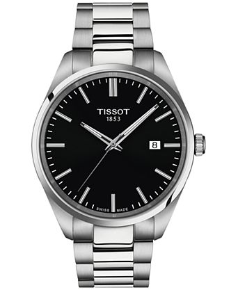 Men's Swiss PR 100 Stainless Steel Bracelet Watch 40mm