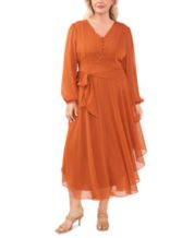 Orange dress macys sale