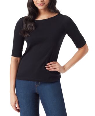 Women's Alanis Boat Neck Elbow-Sleeve T-Shirt