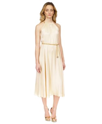 Michael Kors - Women's Chain-Belt Halter Dress