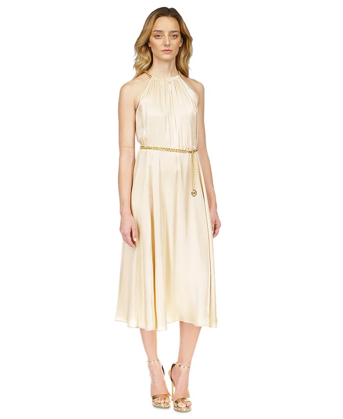 Michael kors online chain halter dress