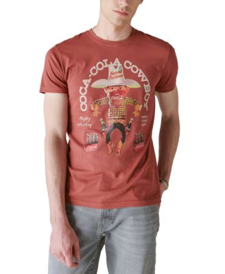 Lucky Brand - Men's Coca-Cola Cowboy Graphic Short Sleeve Crewneck T-Shirt