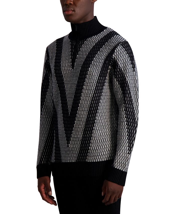 Karl lagerfeld shawl collar top puffer jacket