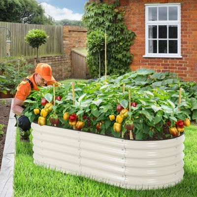 Modular Metal Raised Garden Bed - Aluzinc Material