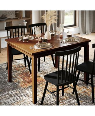 Hayden Wooden Dining Table With Tapered Legs