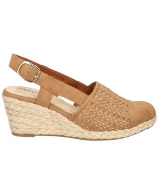 Women's Taffy Buckle Slingback Espadrille Wedges