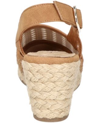 Women's Taffy Buckle Slingback Espadrille Wedges