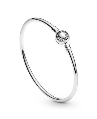 Moments Sterling Silver Clasp Closure Bangle Bracelet