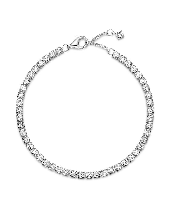 Pandora Cubic Zirconia Sparkling Tennis Bracelet - Macy's