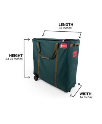 Rolling Multi Use Christmas Decoration Storage Bag with Wheels