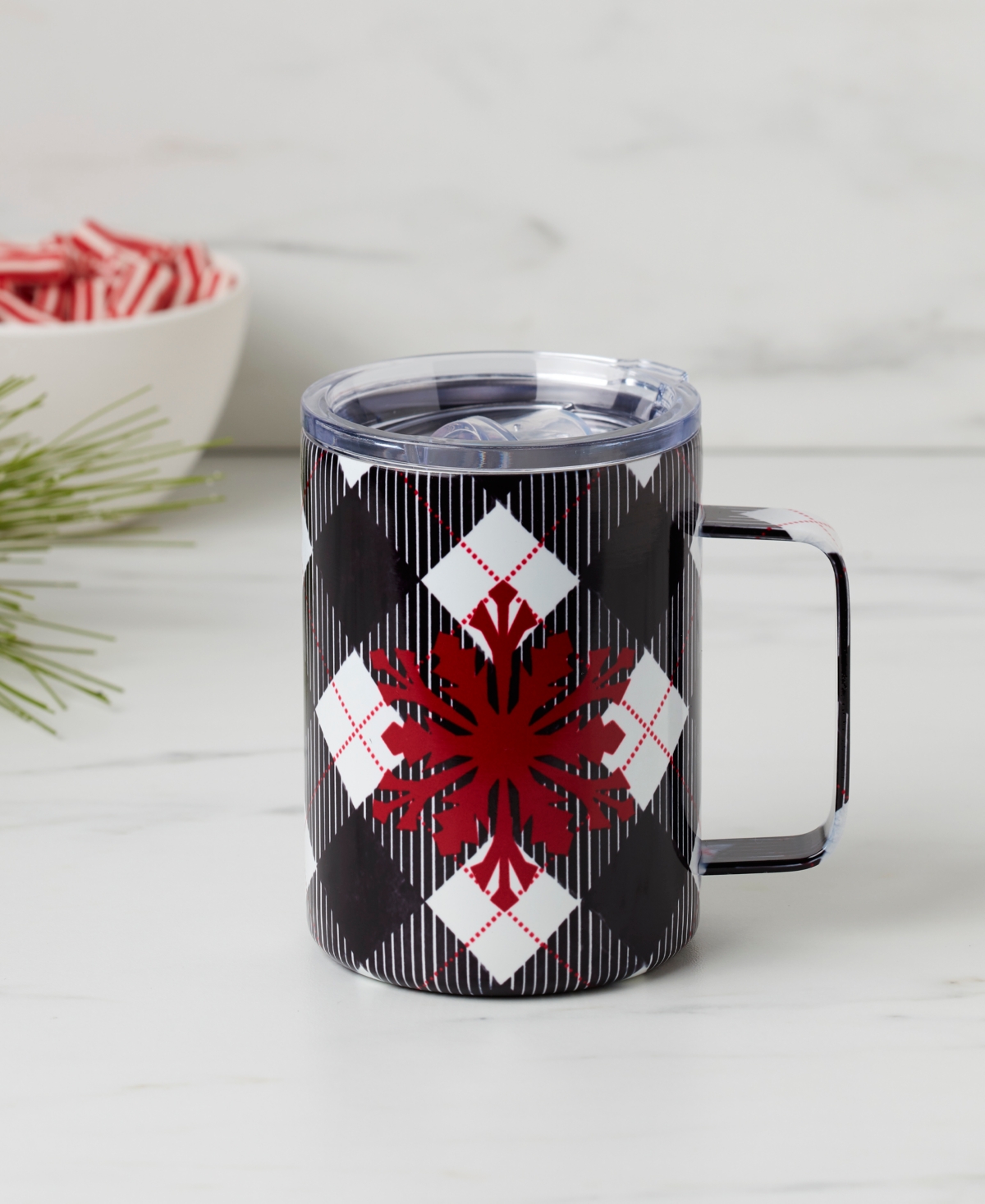 Cambridge Plaid Insulated Coffee Mug,