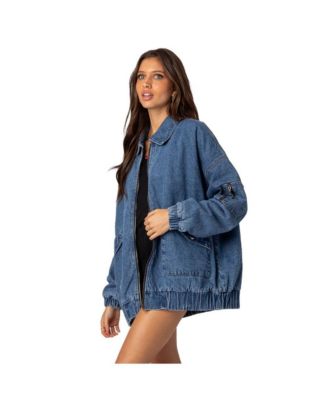 Women's Sophie oversized washed denim jacket