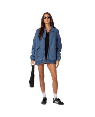 Women's Sophie oversized washed denim jacket