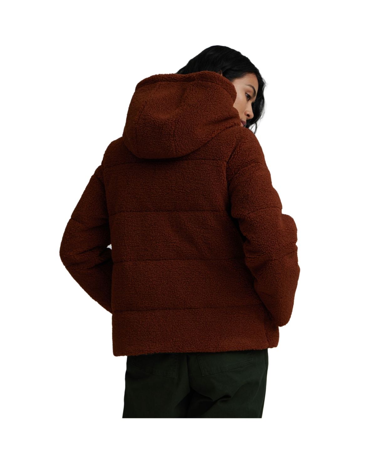 Nvlt Women's Berber Hooded Puffer Jacket