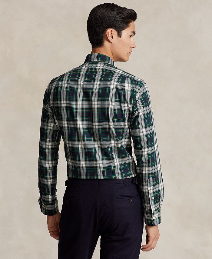 Polo Ralph Lauren Men's Classic Fit Plaid Twill Shirt - Macy's