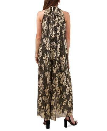 Vince camuto metallic halter jumpsuit store