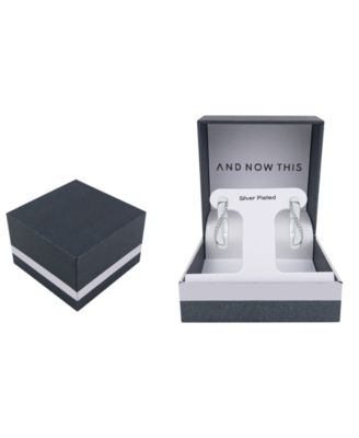 Crystal Twist Hoop Earring