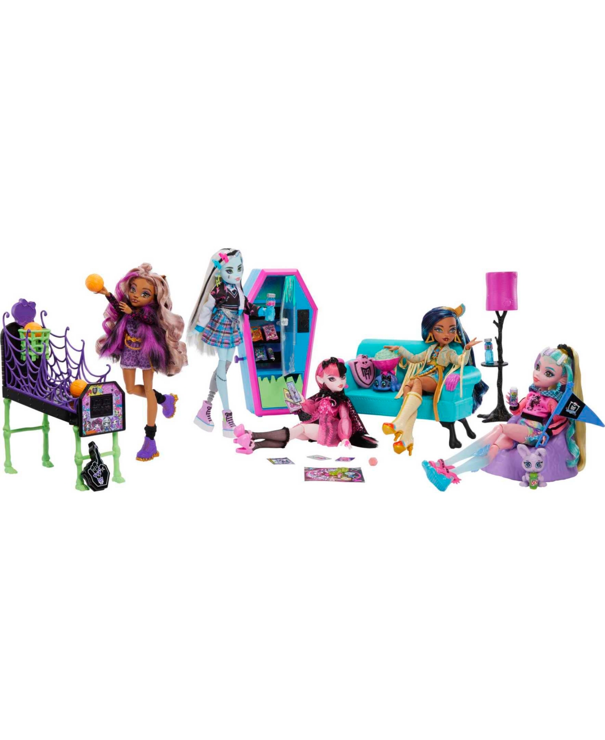 Shop Monster High Student Lounge Play Set, Furniture And Accessories In Multi-color
