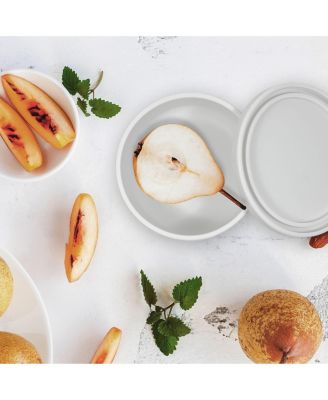 Toddler SiliSnack Silicone Snack Saver, Microwave and Freezer Safe, Grey