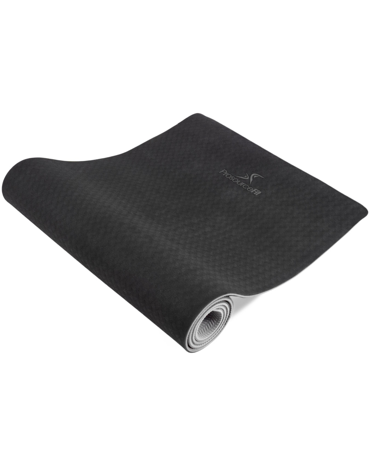 Natura Tpe Yoga Mat 1/4" - Black/grey