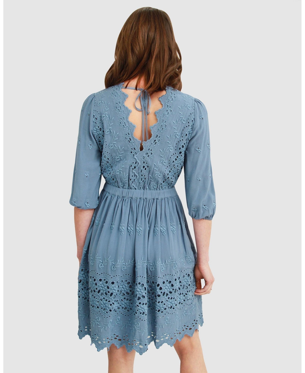 Belle & Bloom Women's Sweet Talk Eyelet Mini Dress