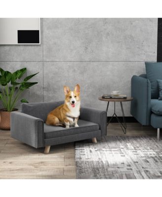 Raised Dog Sofa for Small and Medium Dogs, Elevated Pet Sofa,