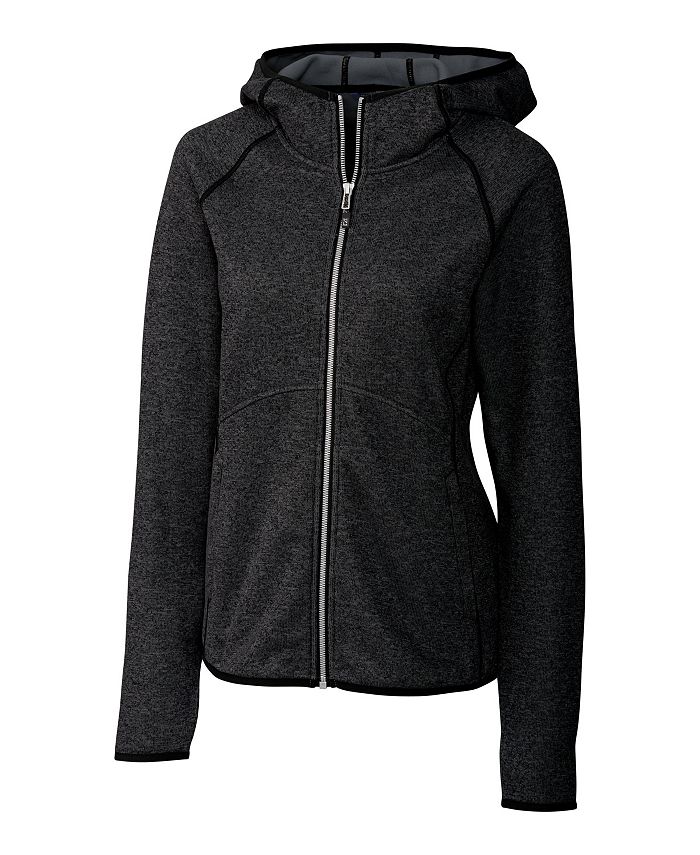 Cutter & Buck Mainsail SweaterKnit Hoodie Womens Plus Size Full Zip