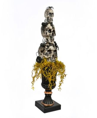 National Tree Company 32" Pre-Lit Halloween Skull Tower