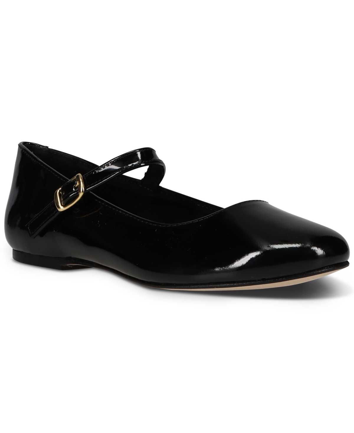 Shop Polo Ralph Lauren Little Girls Kinslee Leather Flats From Finish Line In Black