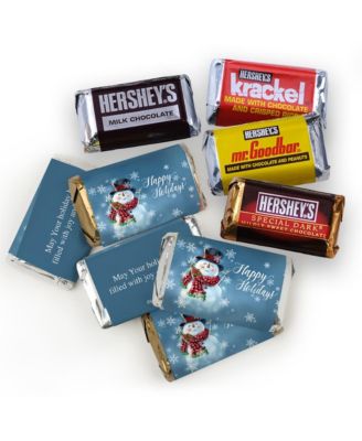 Christmas Chocolate Party Favors Hershey's Miniatures and Kisses, 128 Pieces