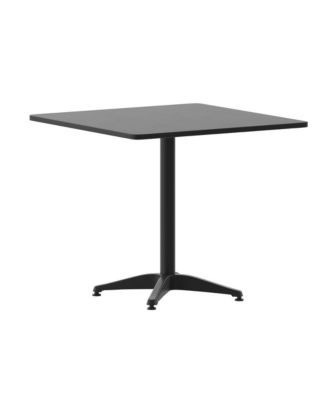 31.5'' Square Aluminum Indoor-Outdoor Table With Base
