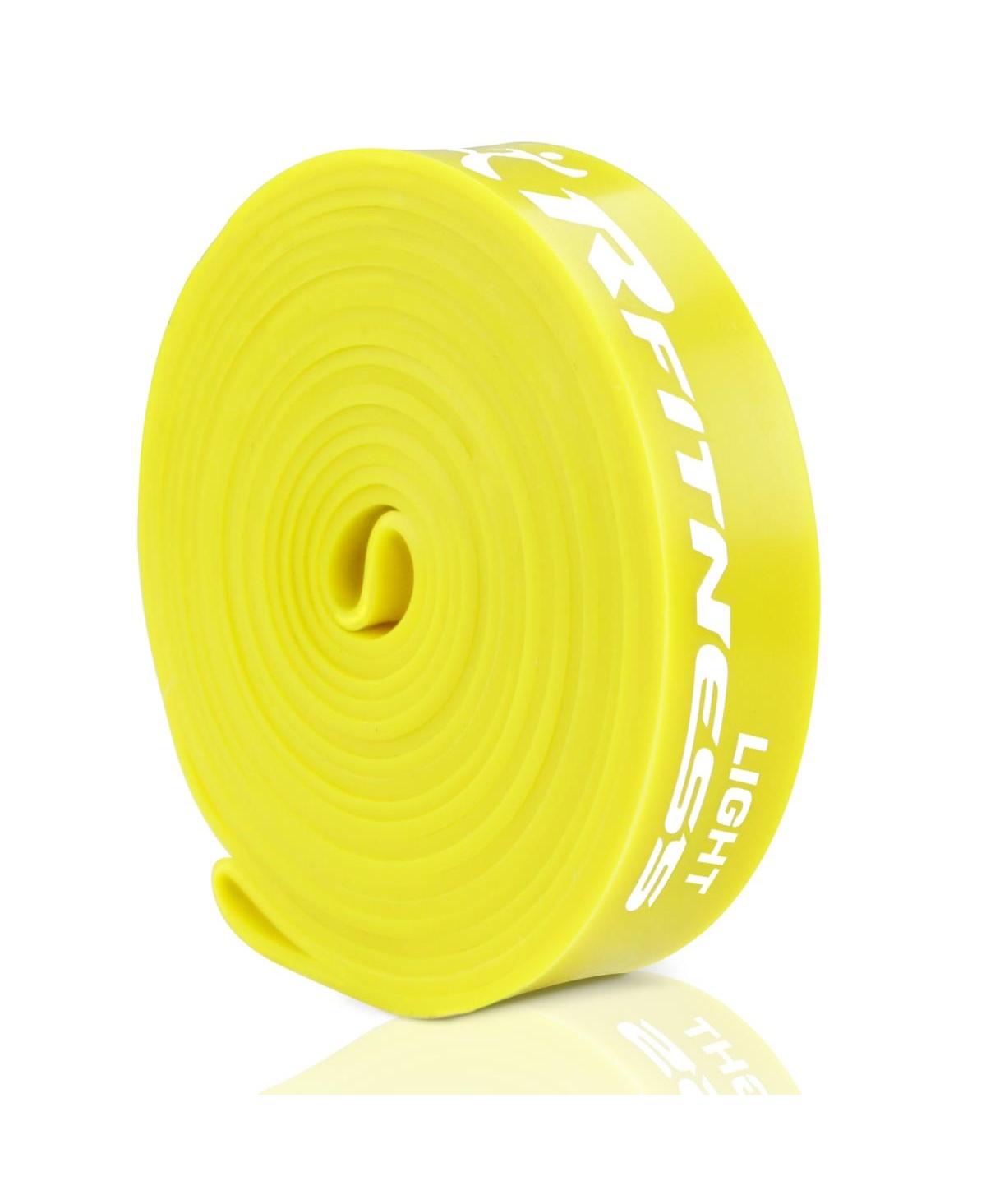 Furinno41 in. Rfitness Professional Long Loop Stretch Latex Exercise Band, Yellow - Light - Yellow