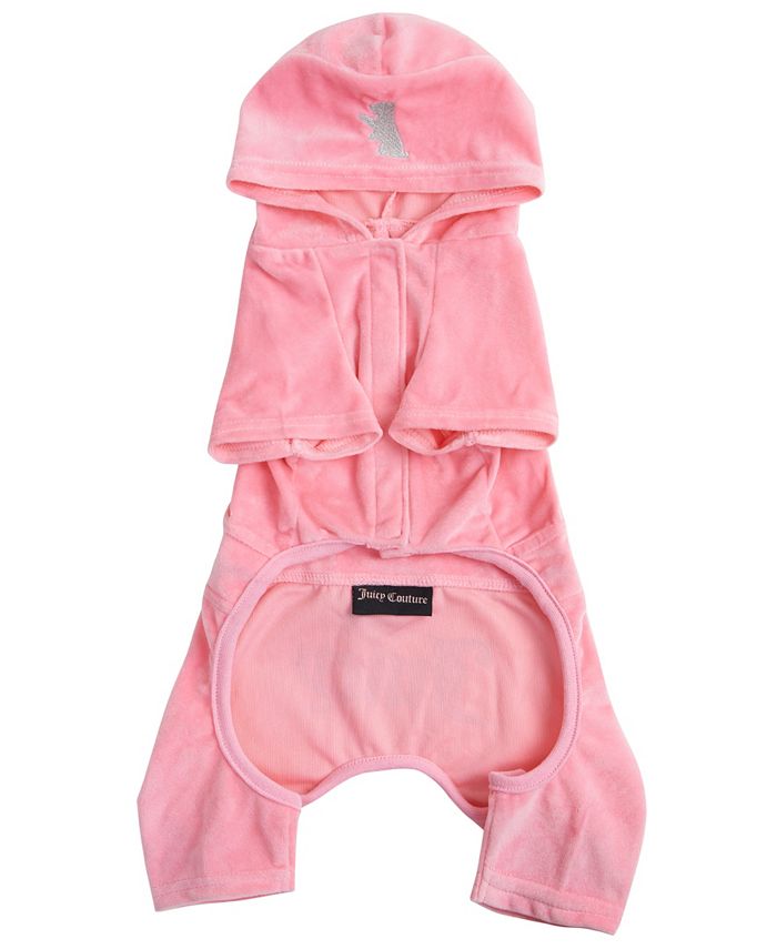 Juicy Couture Hooded Pet Juicy Bling Velour Tracksuit for Small