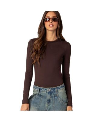 Edikted Women's Neta back cut out bodysuit - Macy's